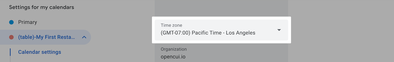 check timezone