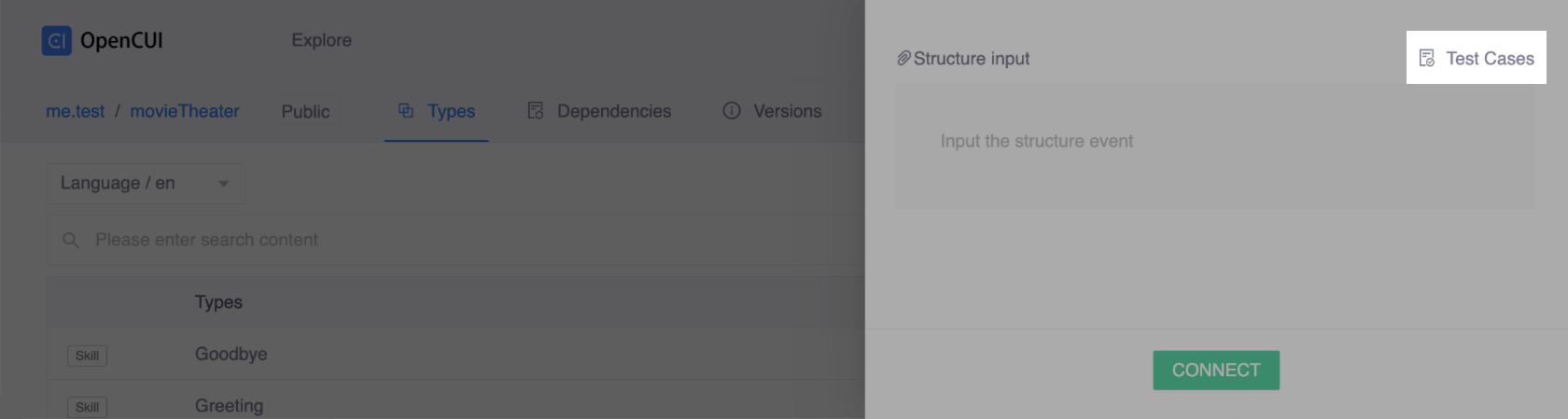 structure input